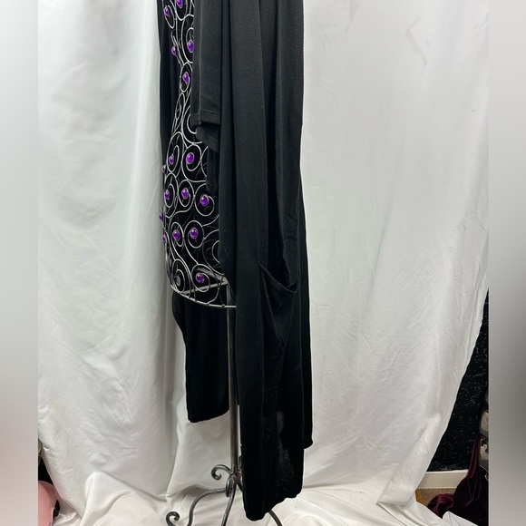 Marciano black longline open front cardigan size XS - Picture 8 of 10
